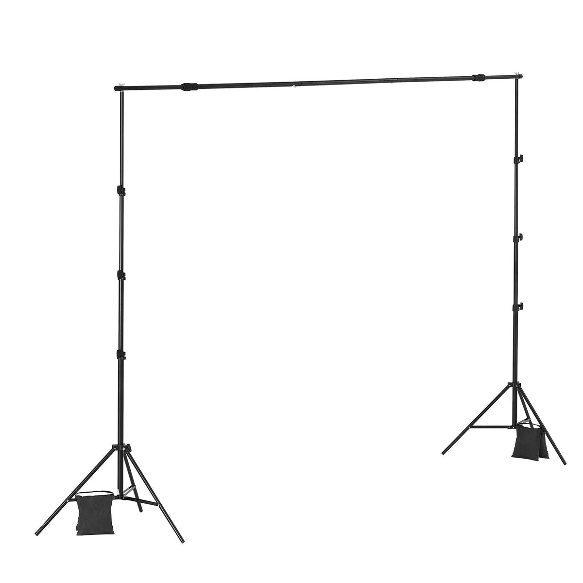 Backdrop Stand, 8.5 x 10 ft Adjustable Photo Backdrop Stand Kit, Portable Background Backdrop Stand with 2 Tripods, Heavy Duty Projector Screen Stand, for Wedding, Photo Video Studio & Party