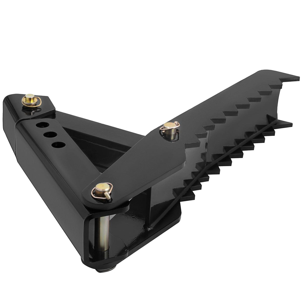 Backhoe Excavator Thumb Attachments, 36 inch Adjustable Extreme Weld On Backhoe Thumb Hoe Clamp 1/2 Inch Teeth Thick Steel Plate 16MM Assembly Bolt-On Design