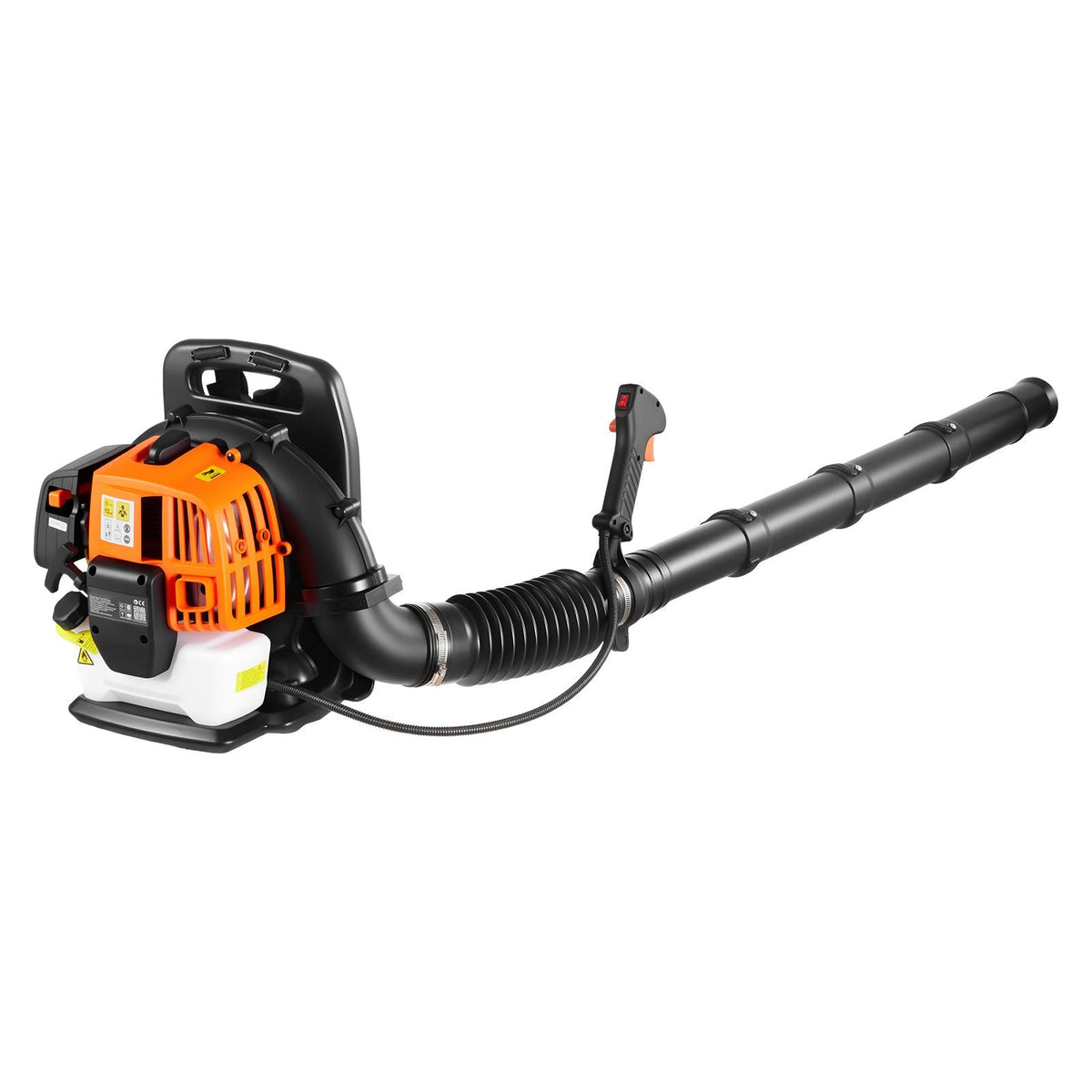 Backpack Leaf Blower, 43CC 2-Stroke Engine Gas Powered Leaf Blower with 1.38L Fuel Tank, 447 CFM Air Volume, 150 MPH Air Speed, Ideal for Lawn Care, Leaves Cleaning, Yard Debris & Snow Removal