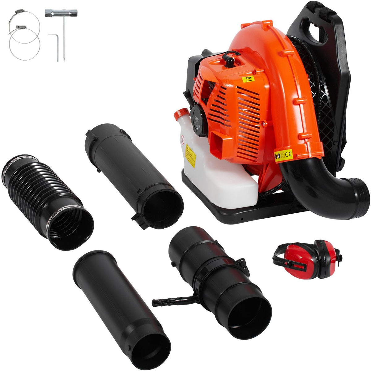Backpack Leaf Blower, 79CC 2-Cycle Gas Leaf Blower with 3L Fuel Tank, 930CFM Air Volume 184MPH Speed, Ideal for Lawn Care, Leaf Cleaning, and Snow Removal
