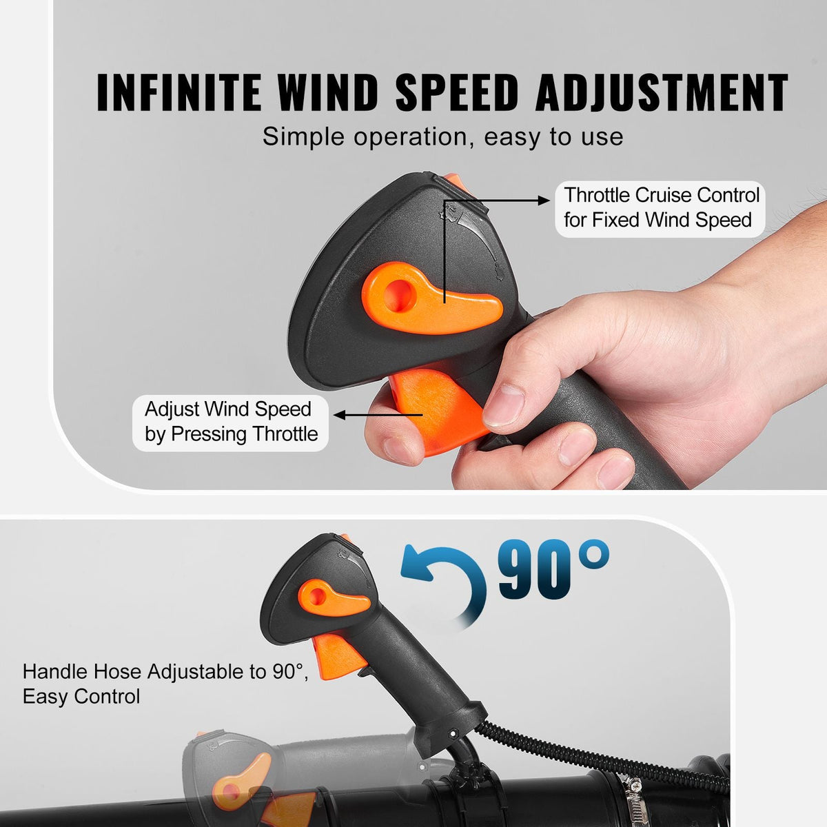 Backpack Leaf Blower, 79CC 2-Cycle Gas Leaf Blower with 3L Fuel Tank, 930CFM Air Volume 184MPH Speed, Ideal for Lawn Care, Leaf Cleaning, and Snow Removal