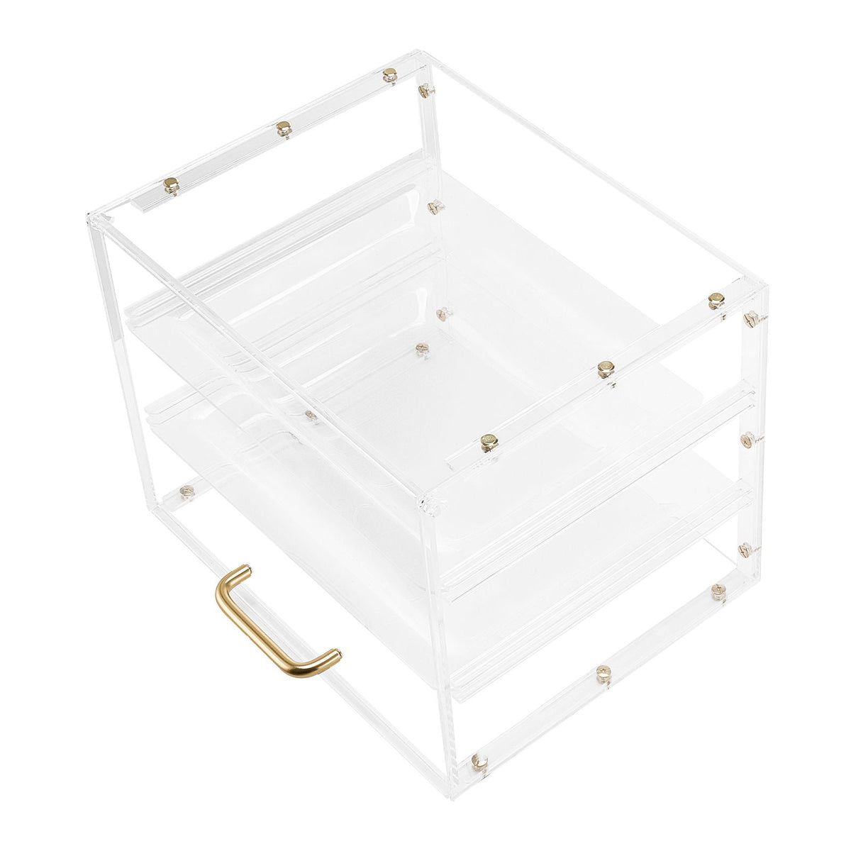 Bakery Display Case, 3-Tier Commercial Countertop Pastry Display Case, Clear Acrylic Bread Box for Kitchen, Party Cake Cabinet with Flip-Up Door for Cookie Dessert Donut, 13" x 10.2" x 10.2"