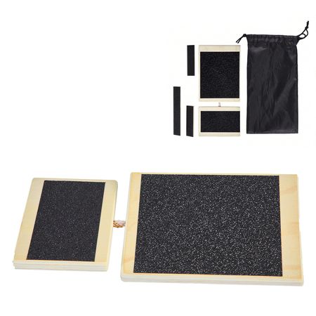Balance Board, Wobble Board Trainer for Adults Foot & Ankle Strengthening, Non-Slip Wood Premium Wooden Balance Training Equipment, Compact with Storage Bag, Ideal for Physical Therapy Exercises