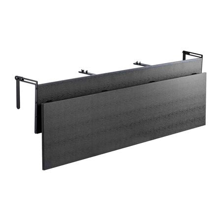 Balcony Hanging Table, 12 x 59 in Folding Balcony Railing Table, Outdoor Balcony Bar Table for Railings, 50 lbs Loading, Fit Railing from 1" to 5.9", Serving Table for Patio & Deck