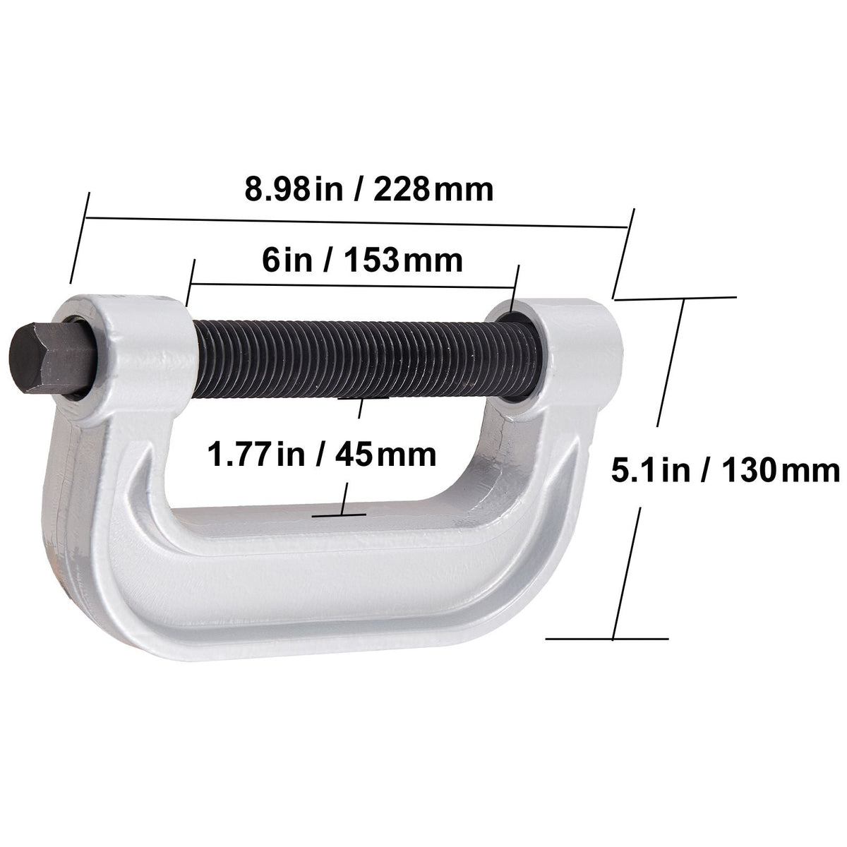 Ball Joint Press Kit, 21 pcsTool Kit, C-press Ball joint Remove and Install Tools, for Most 2WD and 4WD Cars, Heavy Duty Ball Joint Repair Kit for Automotive Repairing