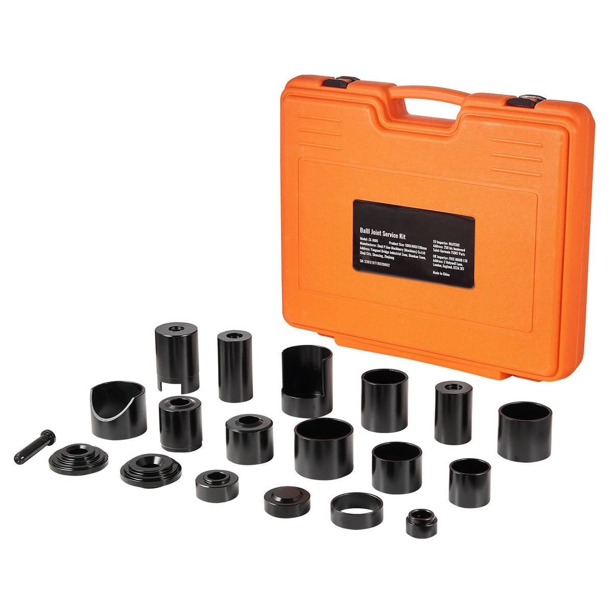 Ball Joint Press Kit, 21 pcsTool Kit, C-press Ball joint Remove and Install Tools, for Most 2WD and 4WD Cars, Heavy Duty Ball Joint Repair Kit for Automotive Repairing
