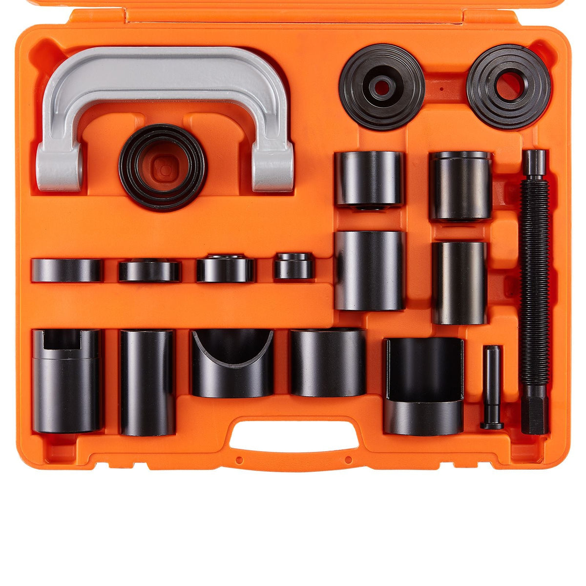 Ball Joint Press Kit, 21 pcsTool Kit, C-press Ball joint Remove and Install Tools, for Most 2WD and 4WD Cars, Heavy Duty Ball Joint Repair Kit for Automotive Repairing