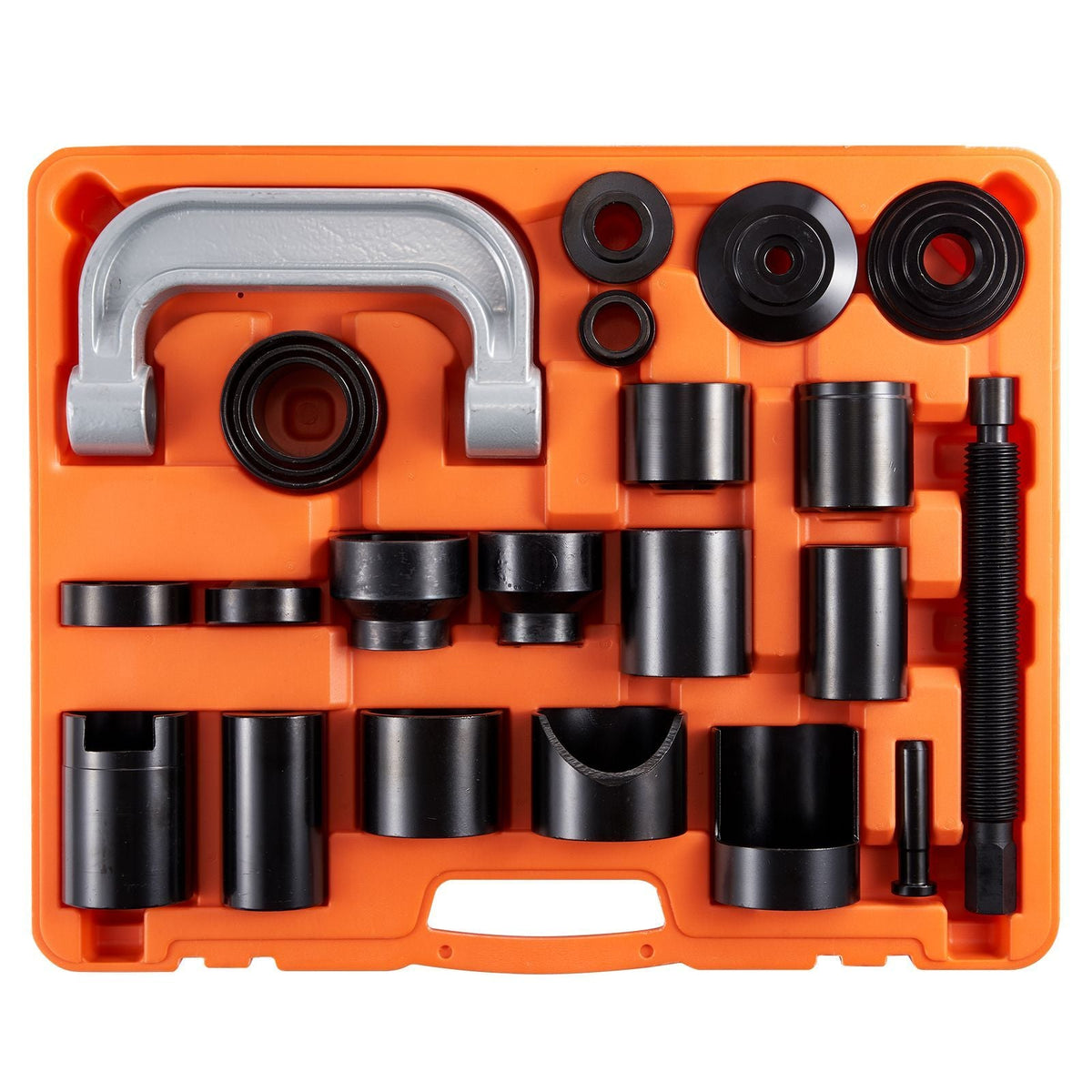 Ball Joint Press Kit, 23 pcsTool Kit, C-press Ball joint Remove and Install Tools, for Most 2WD and 4WD Cars, Heavy Duty Ball Joint Repair Kit for Automotive Repairing