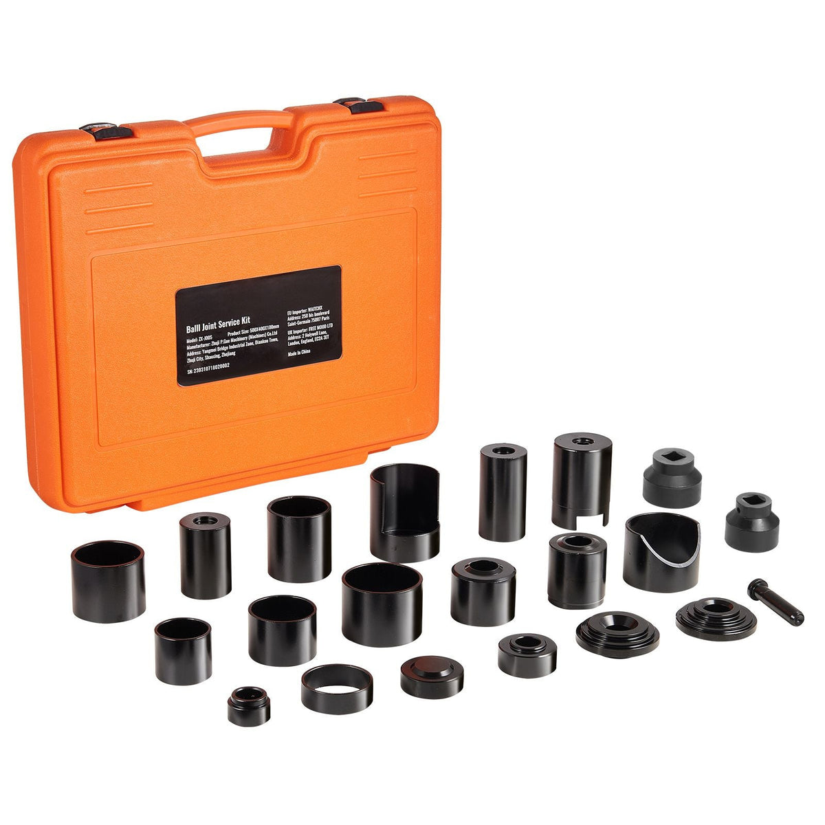 Ball Joint Press Kit, 23 pcsTool Kit, C-press Ball joint Remove and Install Tools, for Most 2WD and 4WD Cars, Heavy Duty Ball Joint Repair Kit for Automotive Repairing