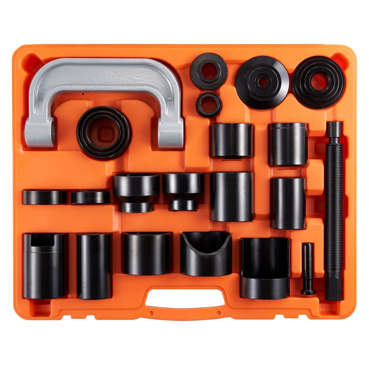 Ball Joint Press Kit, 23 pcsTool Kit, C-press Ball joint Remove and Install Tools, for Most 2WD and 4WD Cars, Heavy Duty Ball Joint Repair Kit for Automotive Repairing