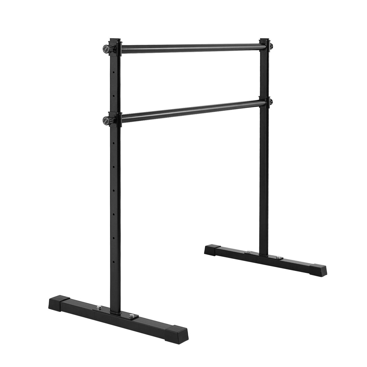 Ballet Barre, 4 Ft Double Barre Bar for Home, Freestanding Portable Ballet Stretching Dance Bars, Height Adjustable Anti-Wobble Fitness Studio Equipment, for Pilates Balance Workout
