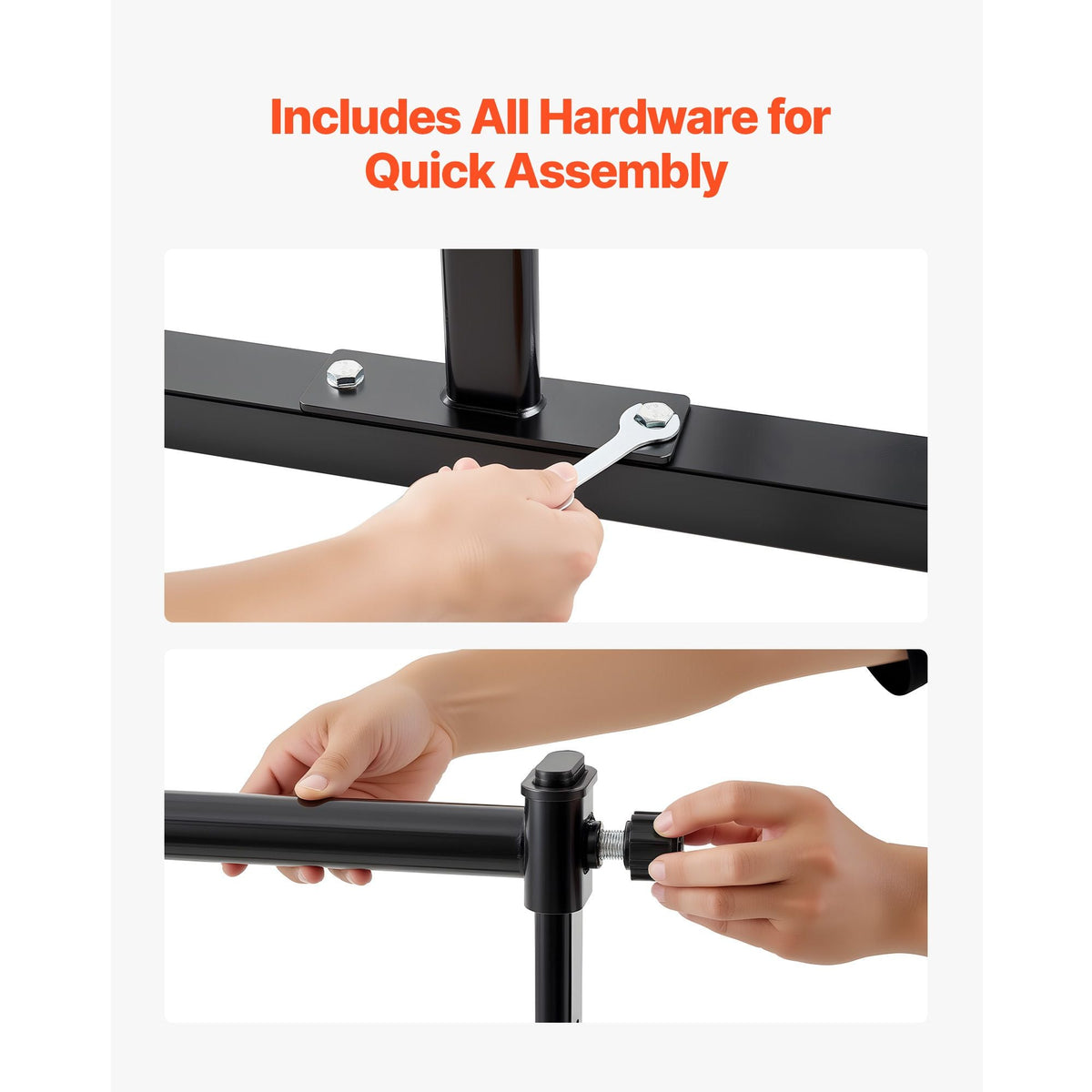 Ballet Barre, 4 Ft Double Barre Bar for Home, Freestanding Portable Ballet Stretching Dance Bars, Height Adjustable Anti-Wobble Fitness Studio Equipment, for Pilates Balance Workout