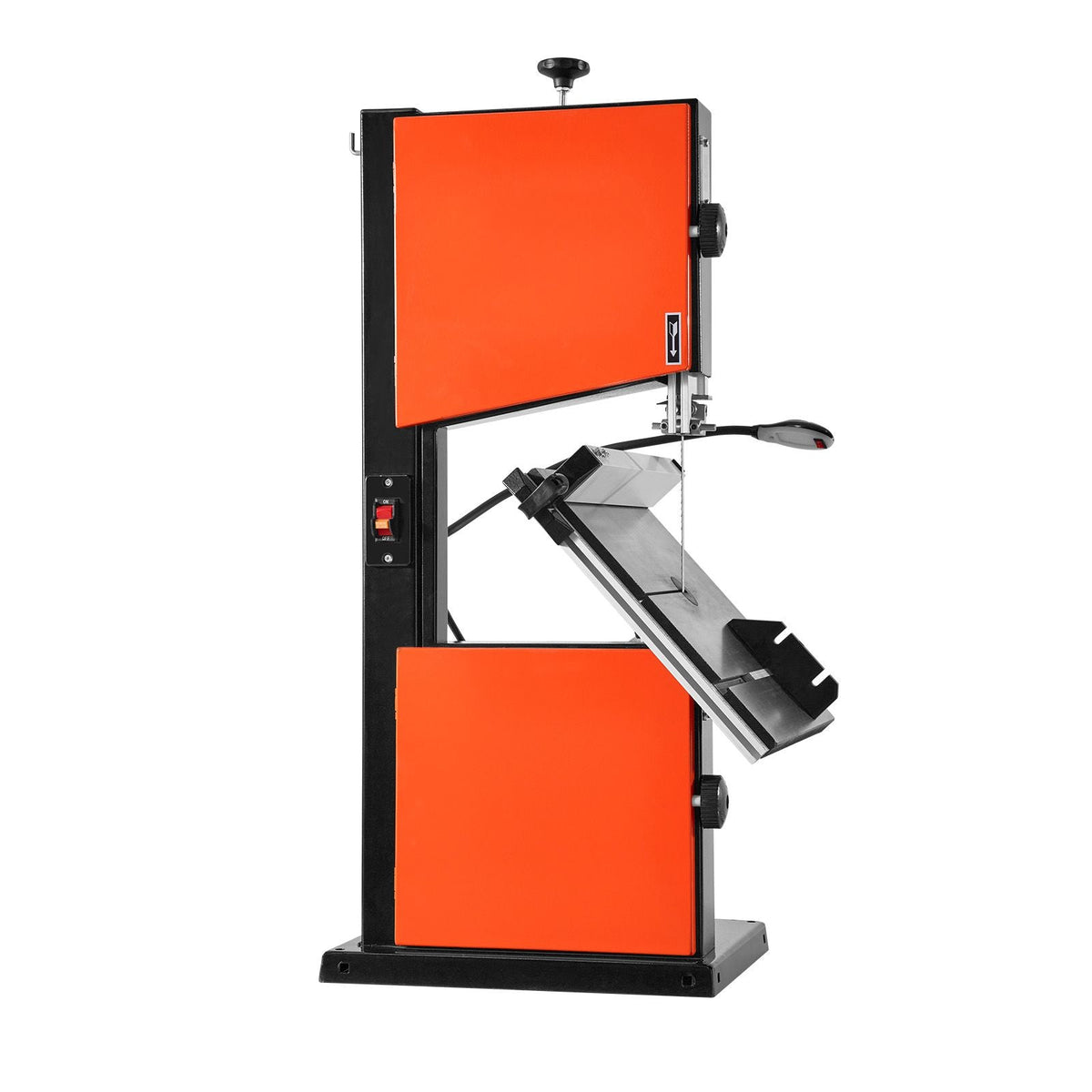 Band Saw, 10-Inch, Two-Speed Benchtop Bandsaw with 373W 1/2 HP Motor, 6 in Max Cutting Height, 13.2 x 13.4 in Cast Iron Table, with 360° Work Light, Miter Gauge, Fence, Band Saw for Woodworking