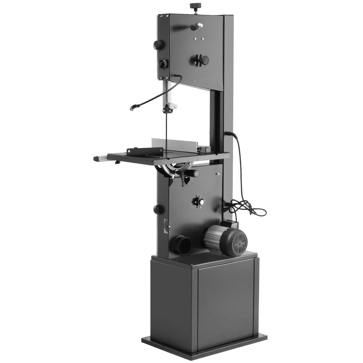 Band Saw, 14-Inch, 480-960 RPM Continuously Viable Benchtop Bandsaw, 1100W 1-1/2HP Motor, with Optimized Work Light Workbench Stand Cabinet Assembly and Miter Gauge, for Woodworking Aluminum