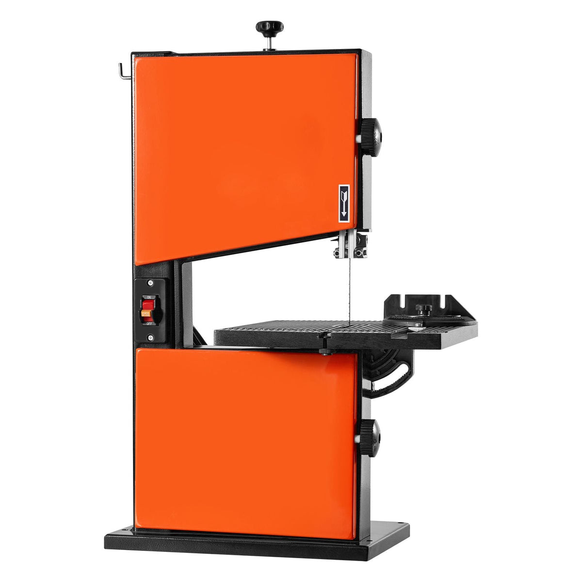 Band Saw, 9-Inch, Woodworking Benchtop Bandsaw with 1/2 HP Motor, 3.5-Inch Max Cutting Height, 11.8 x 11.8 in Cast Aluminum Table, 0-45° Tilting Range, with Miter Gauge, Fence, for Woodworking