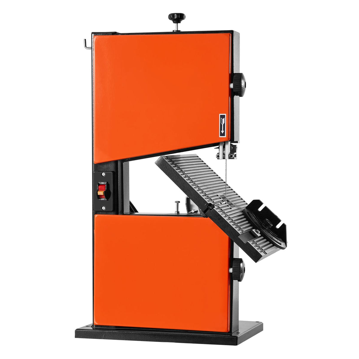 Band Saw, 9-Inch, Woodworking Benchtop Bandsaw with 1/2 HP Motor, 3.5-Inch Max Cutting Height, 11.8 x 11.8 in Cast Aluminum Table, 0-45° Tilting Range, with Miter Gauge, Fence, for Woodworking