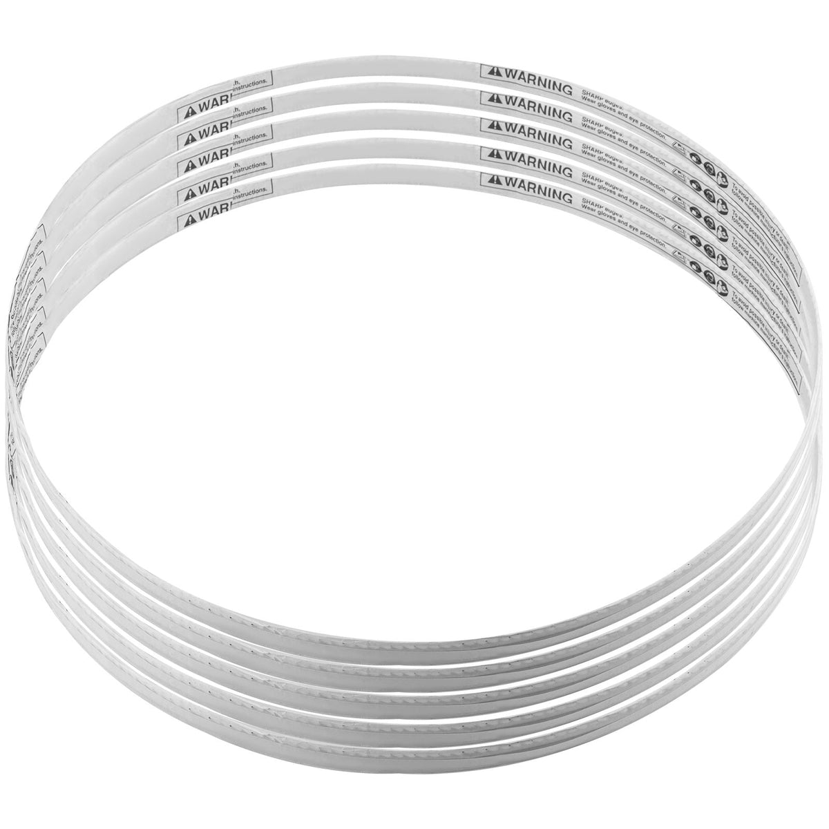 Band Saw Blade, 65x0.63x0.02 inch, 5 PCS/Pack Meat Bandsaw Blades for Replacement, Carbon Steel Blade, Meat Cutting Blade Wrapped by Rust-Proof Paper, Fit for Commercial Bone Saw Machines
