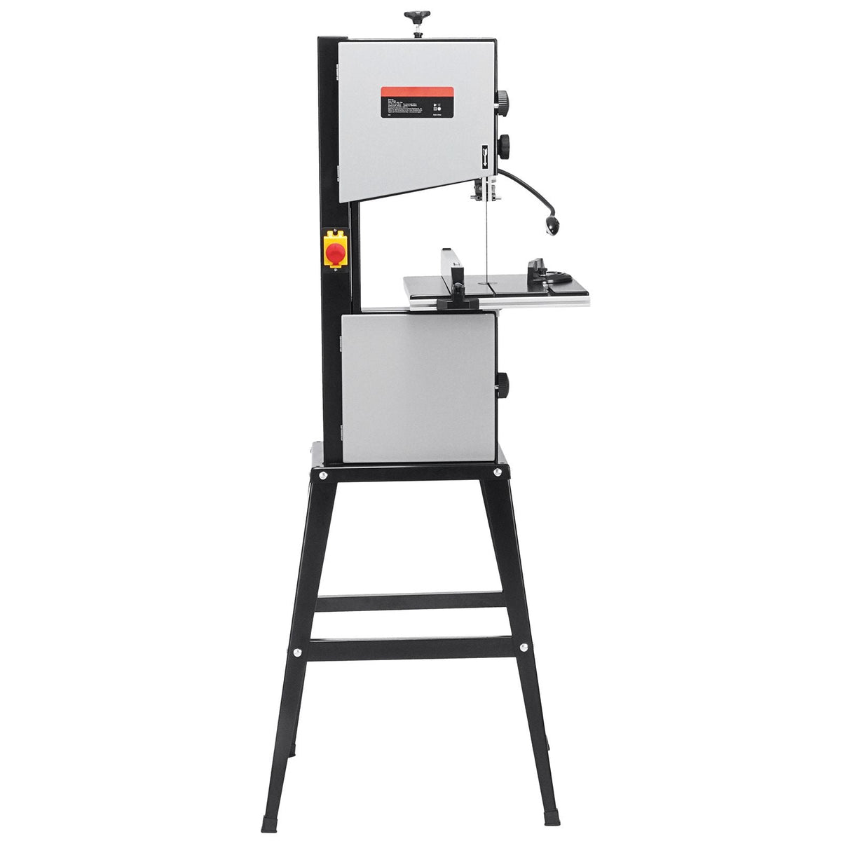 Band Saw with Stand, 9.65-Inch, 560&1100 RPM Two-Speed Benchtop Bandsaw, 370W 1/2HP Motor 6'' Cutting Height 72.13'' Sawblade Length, with Fence and Miter Gauge, for Woodworking Aluminum Plastic