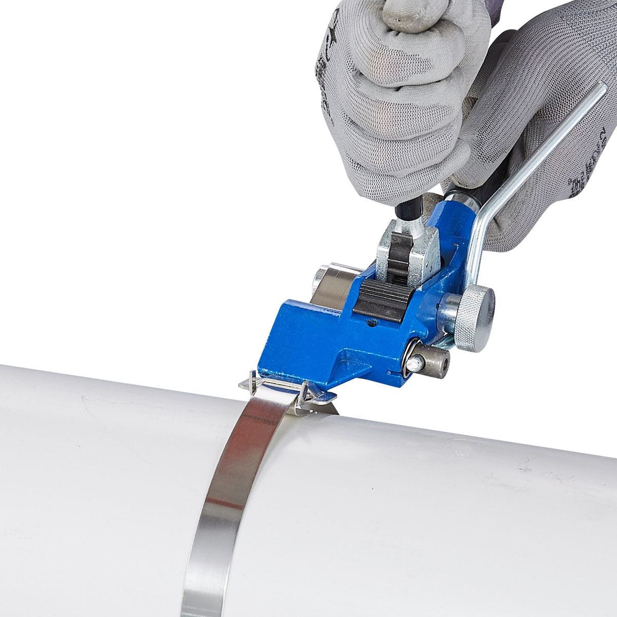 Banding Strapping Kit with Strapping Tensioner Tool, 100 ft Length 304 Stainless Steel Banding, 100 Metal Seals, Pallet Packaging Strapping Banding Kit, Banding Packaging Strapping for Packing