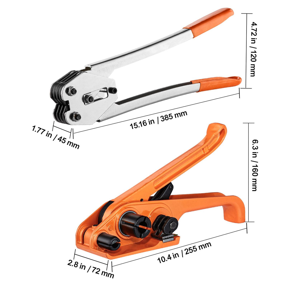 Banding Strapping Kit with Strapping Tensioner Tool, Banding Sealer Tool, 3280 ft Length PP Band, 1000 Metal Seals, Pallet Packaging Strapping Banding Kit Banding Packaging Strapping for Packing