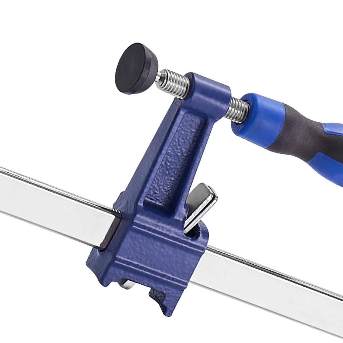 Bar Clamps for Woodworking, 2-Pack 36 inch Opening, Lockable F-Clamp with 600 lbs Load Limit, 2-1/2 inch Depth, Cast Iron and Carbon Steel, Easy to Use, Wood Clamps for Woodworking Metal Working