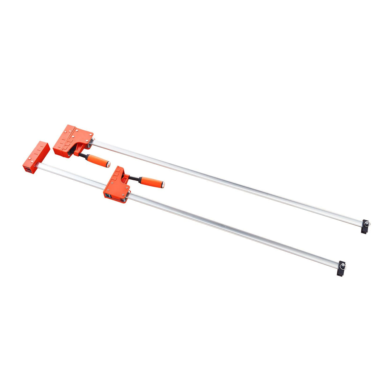 Bar Clamps for Woodworking, 2-Pack 50" Parallel Clamp Set, F Clamp with 1100 lbs Load Limit, Even Pressure, High-strength Plastic and Carbon Steel, Wood clamps for Woodworking Metal Working