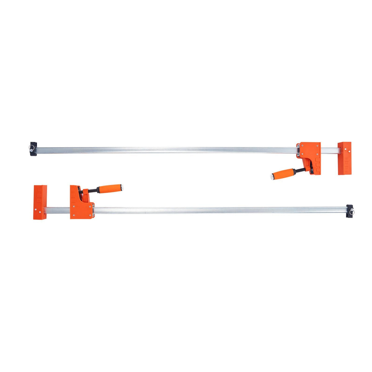 Bar Clamps for Woodworking, 2-Pack 50" Parallel Clamp Set, F Clamp with 1100 lbs Load Limit, Even Pressure, High-strength Plastic and Carbon Steel, Wood clamps for Woodworking Metal Working