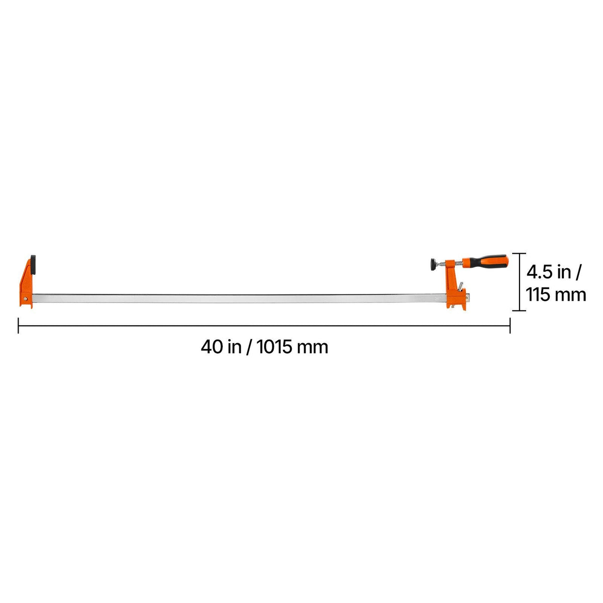 Bar Clamps for Woodworking, 8-Pack, 36" Opening F Clamps, 600 lbs Load Limit, with Plastic Pad and Self-Locking Design, Premium Cast Iron and Carbon Steel, for Wood Working and Metal Working