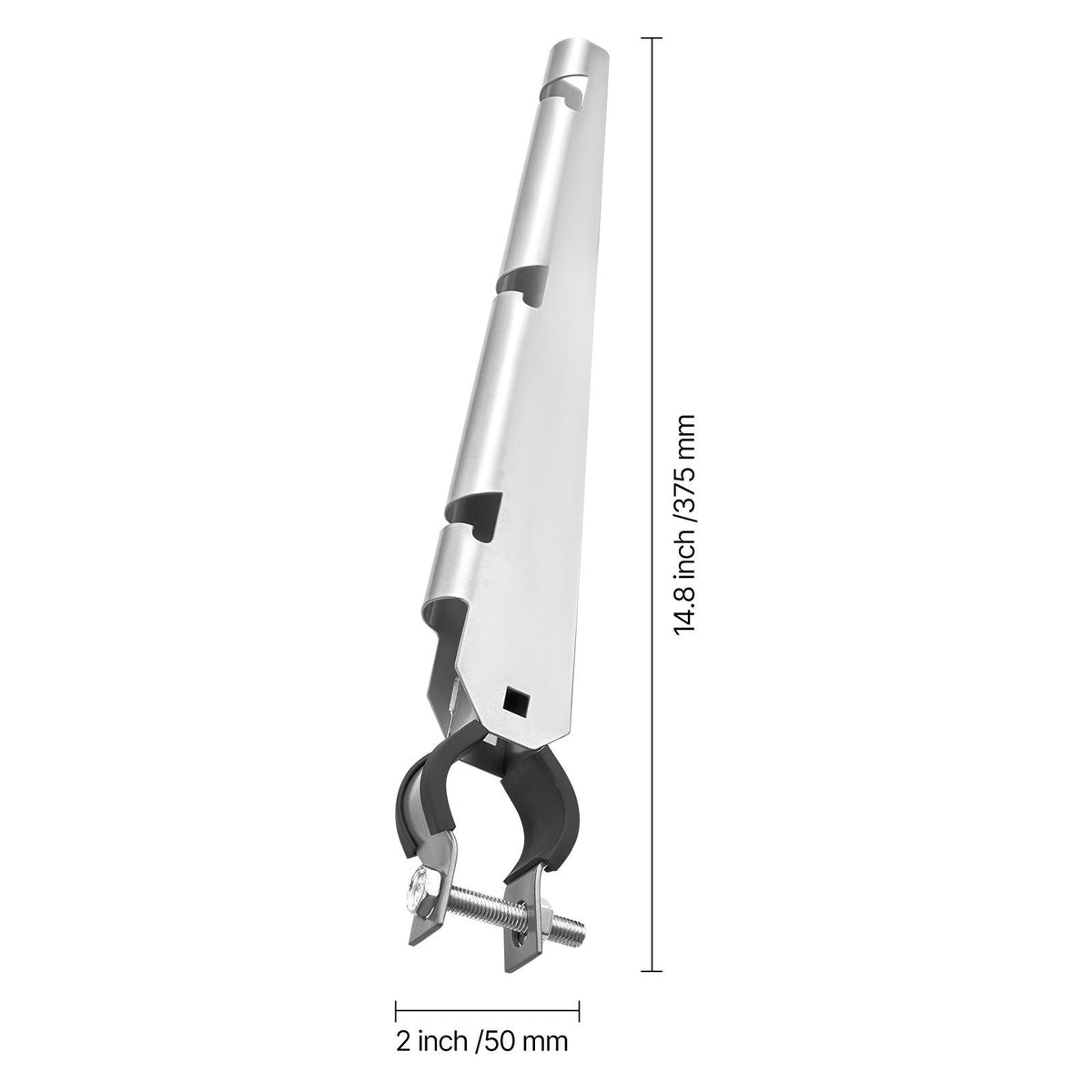 Barbed Wire Arm, 10 Packs 14.8 in Fence Post Extender for 1.3" to 1.5" Chain Link Fences, U Bracket Design, Galvanized Steel Fence Height Extender, Protect Privacy and Prevent Pets Jumping Off