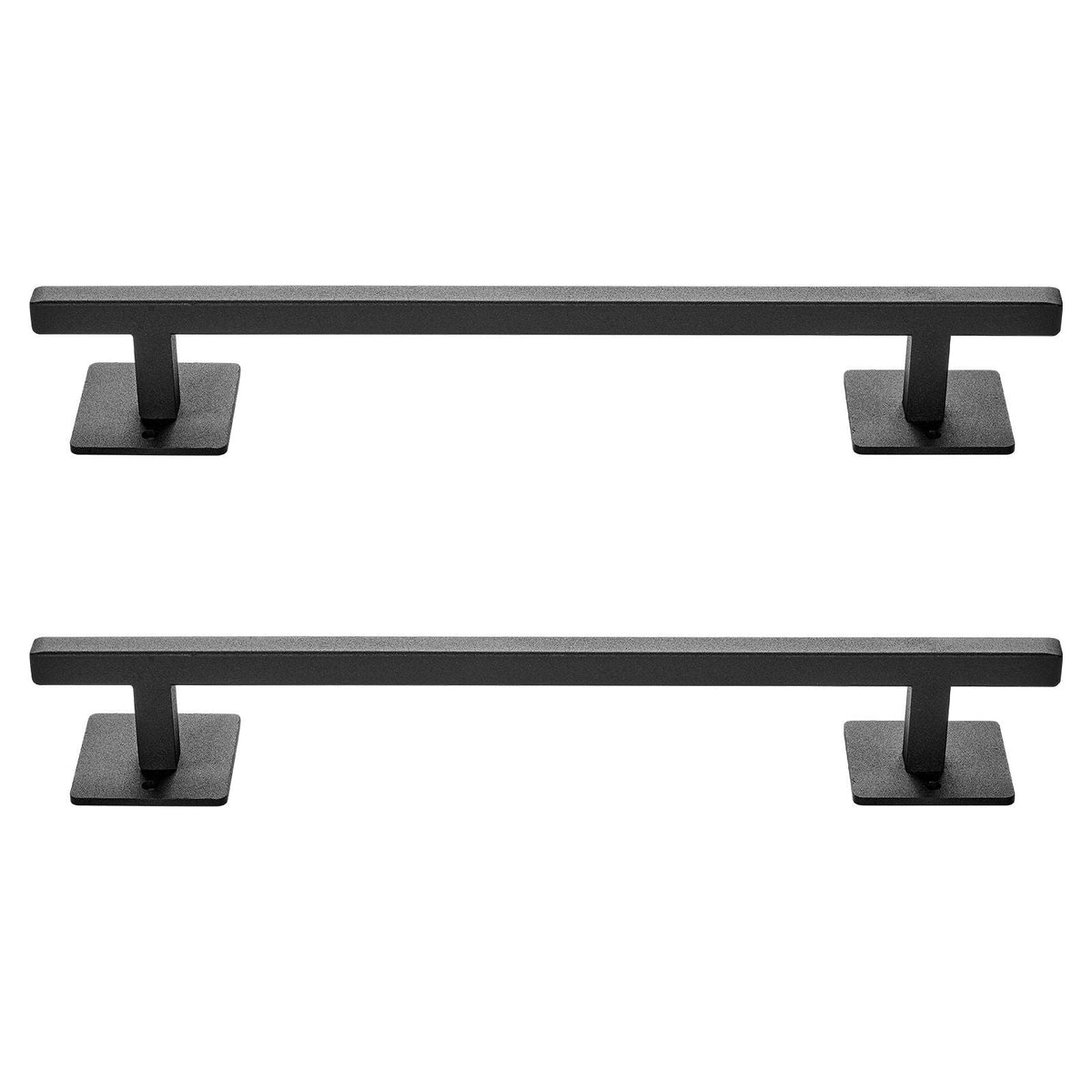 Barn Door Handle, 2Pcs 12.6 in Rustic Fence Gate Handle, Rust-Resistant Coating, Heavy Duty Carbon Steel Outdoor Gate Handles, Easy to Install, Metal Sliding Door Pulls for Garage Shed Pantry