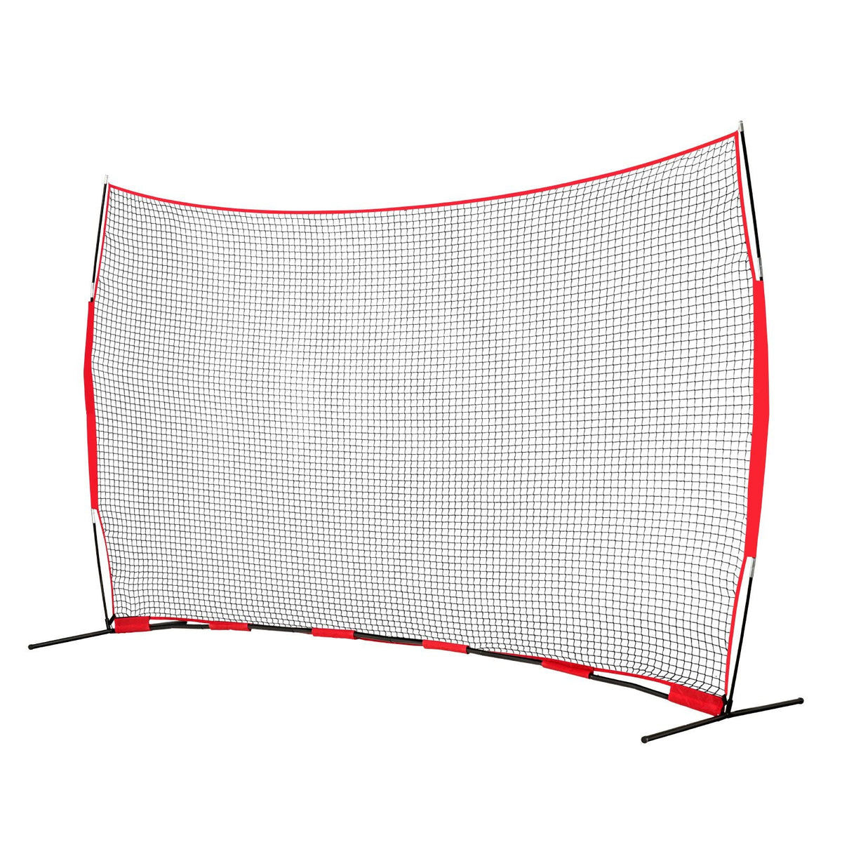 Barricade Backstop Net, 16x10 ft Ball Sports Barrier Netting, Portable Practice Equipment with Carry Bag, Protection Screen for Baseball Softball Lacrosse Soccer Hockey Training, for Backyard