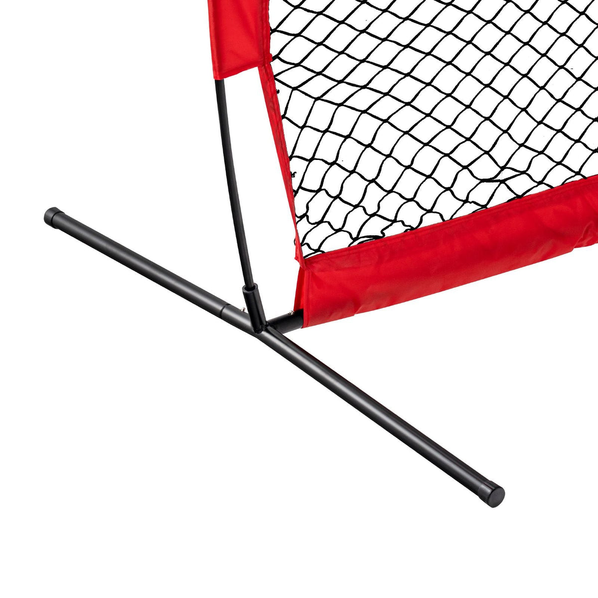 Barricade Backstop Net, 7x7 ft Ball Sports Barrier Netting, Portable Practice Equipment with Carry Bag, Protection Screen for Baseball Softball Lacrosse Soccer Hockey Training, for Backyard