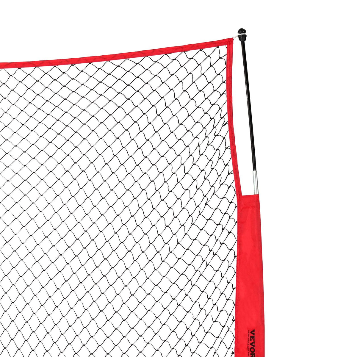 Barricade Backstop Net, 7x7 ft Ball Sports Barrier Netting, Portable Practice Equipment with Carry Bag, Protection Screen for Baseball Softball Lacrosse Soccer Hockey Training, for Backyard
