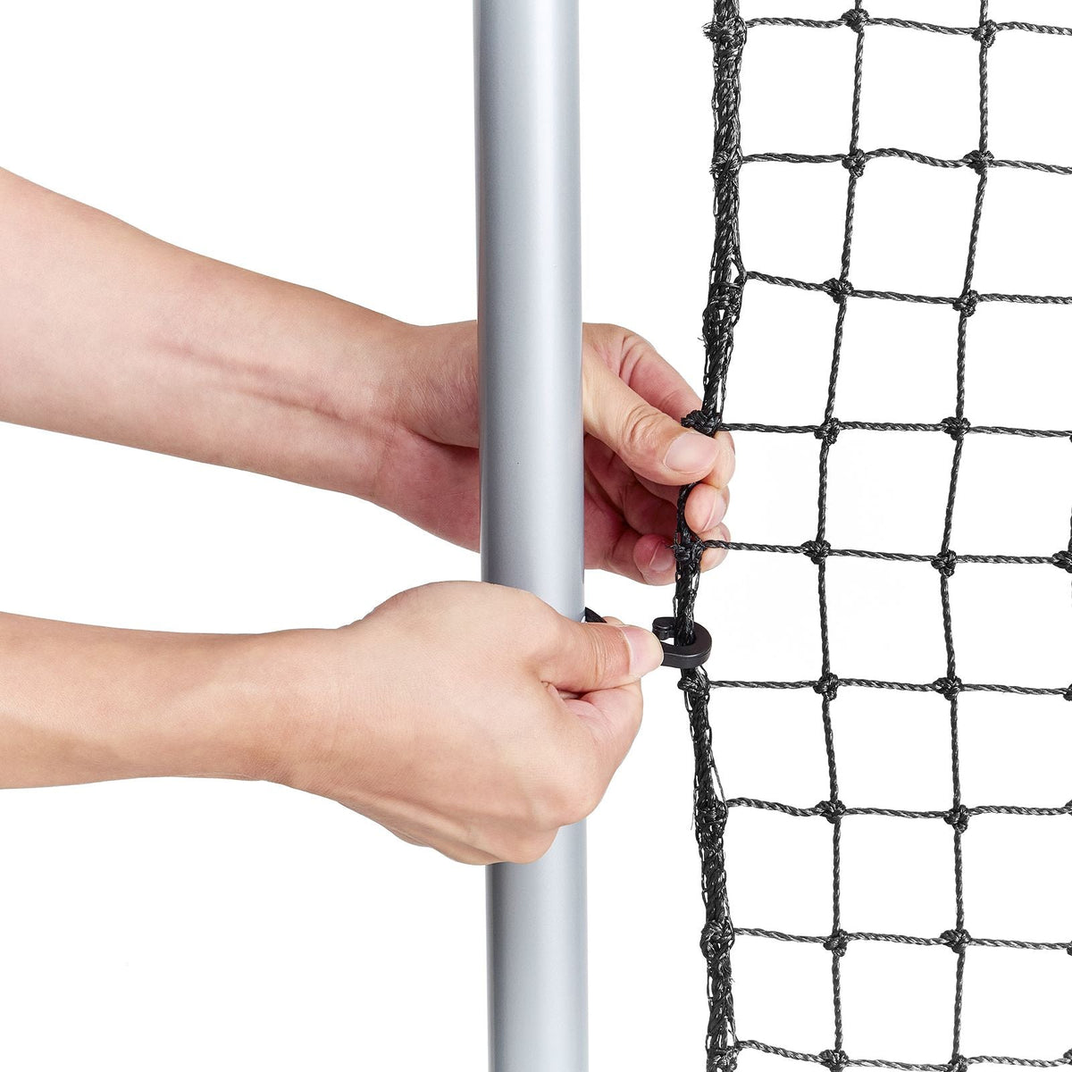 Baseball And Softball Rebounder Net, 3.5 x 6 ft PitchBack Baseball Pitching Nest, Softball Pitchback Net, Fielding Trainer, Bounce Back Net for Fielding/Throwing Practice, 5 Adjustable Angles