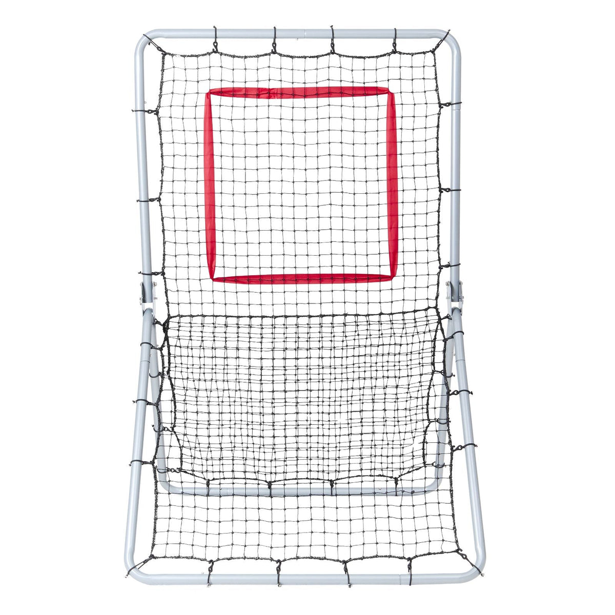 Baseball And Softball Rebounder Net, 3.5 x 6 ft PitchBack Baseball Pitching Nest, Softball Pitchback Net, Fielding Trainer, Bounce Back Net for Fielding/Throwing Practice, 5 Adjustable Angles
