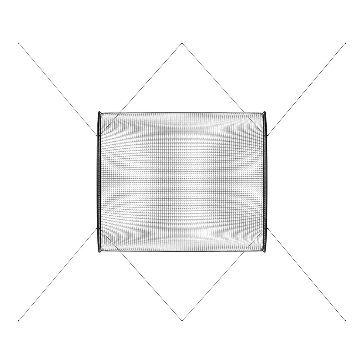 Baseball Batting Cage, 12.0 x 10.2 x 7.6 FT Freestanding Portable Batting Cage, Hitting Cages with 4-Ply Knotless Polyester & Pitching Machine Opening, Battings Cages Netting for Indoor Outdoor