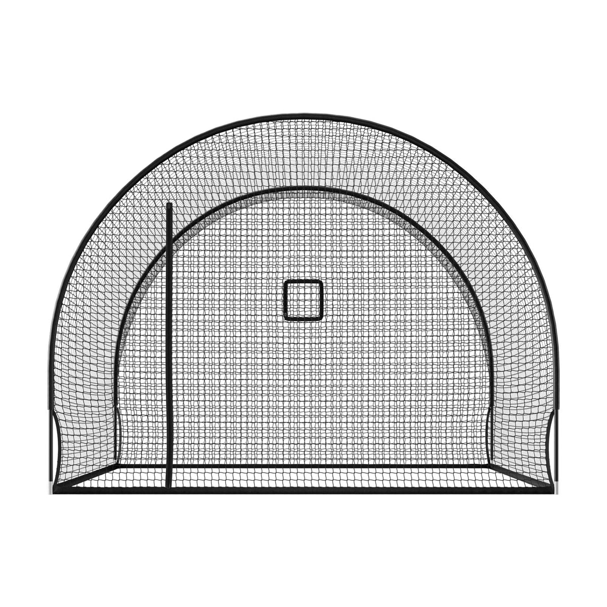 Baseball Batting Cage, 12.0 x 10.2 x 7.6 FT Freestanding Portable Batting Cage, Hitting Cages with 4-Ply Knotless Polyester & Pitching Machine Opening, Battings Cages Netting for Indoor Outdoor