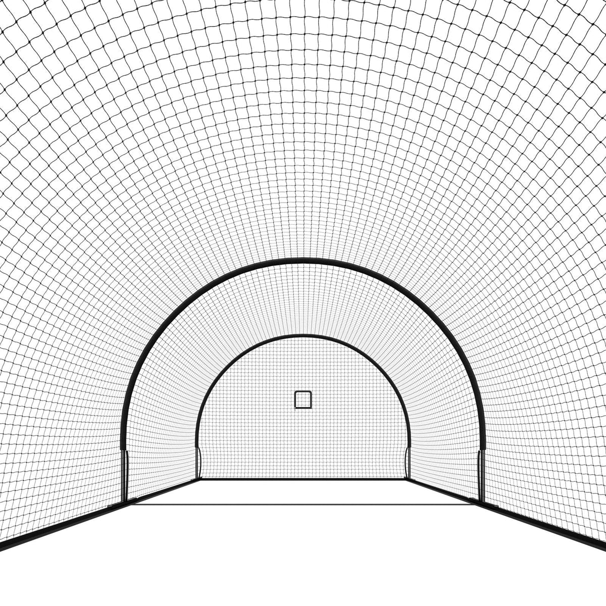Baseball Batting Cage, 19.9 x 12.0 x 8.2 FT Freestanding Portable Batting Cage, Hitting Cages with 30-Ply Knotted HDPE & Pitching Machine Opening, Battings Cages Netting for Indoor Outdoor