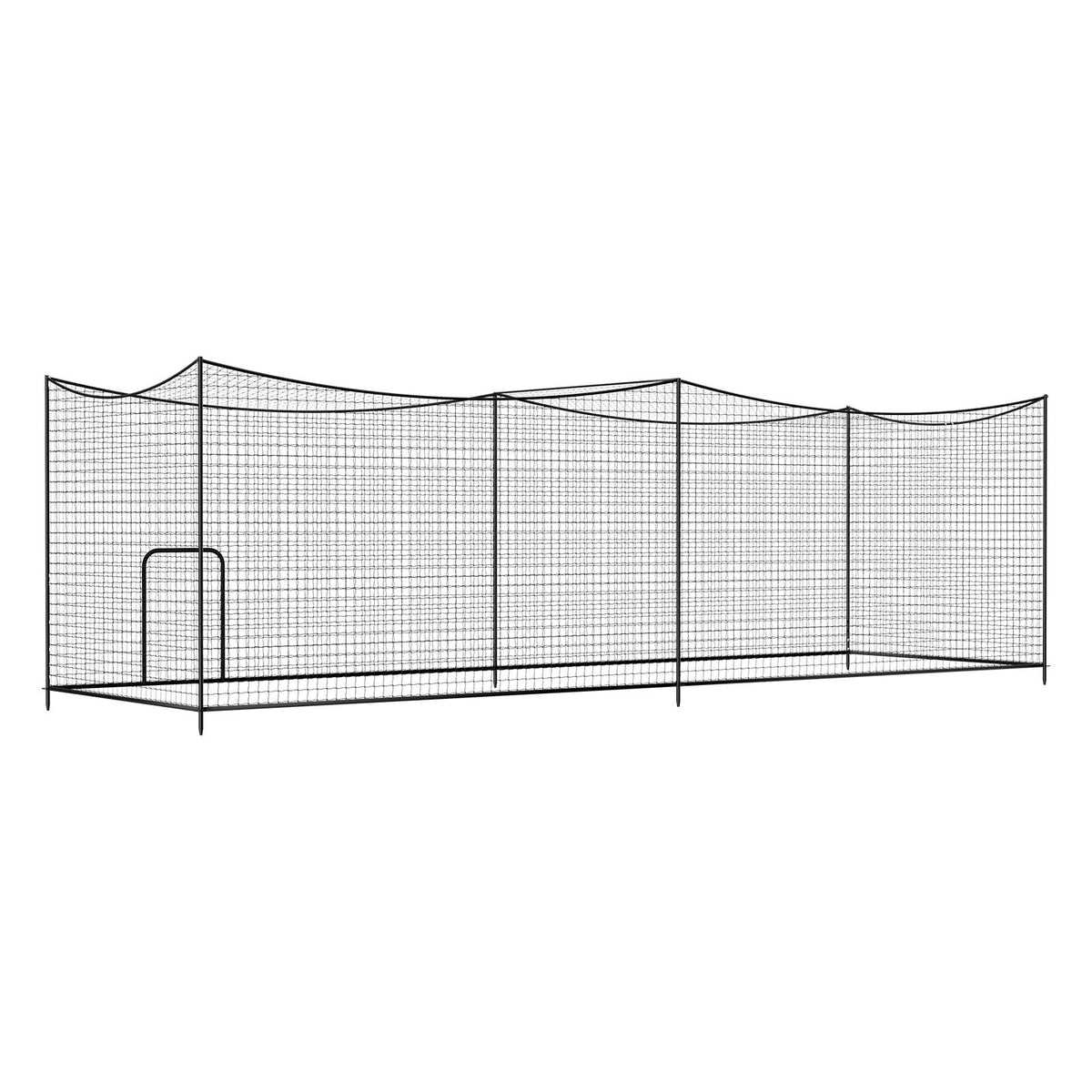 Baseball Batting Cage, 35.0 x 10.5 x 10.2 FT Freestanding Portable Batting Cage, Hitting Cages with 45-Ply Knotted HDPE & Long Positioning Ropes, Battings Cages Netting for Indoor Outdoor
