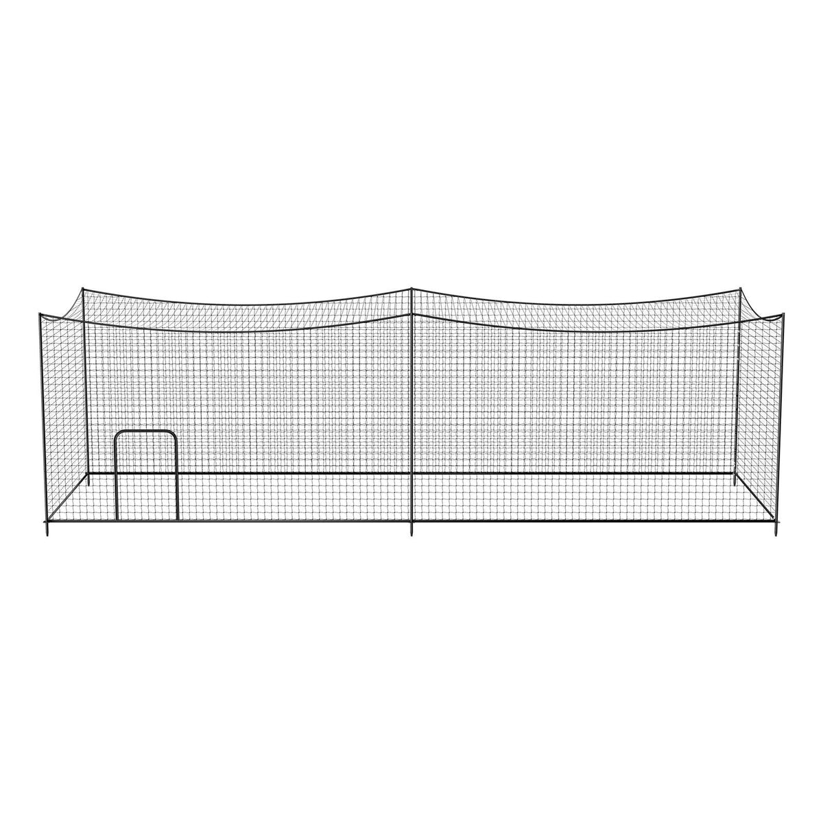 Baseball Batting Cage, 35.0 x 10.5 x 10.2 FT Freestanding Portable Batting Cage, Hitting Cages with 45-Ply Knotted HDPE & Long Positioning Ropes, Battings Cages Netting for Indoor Outdoor