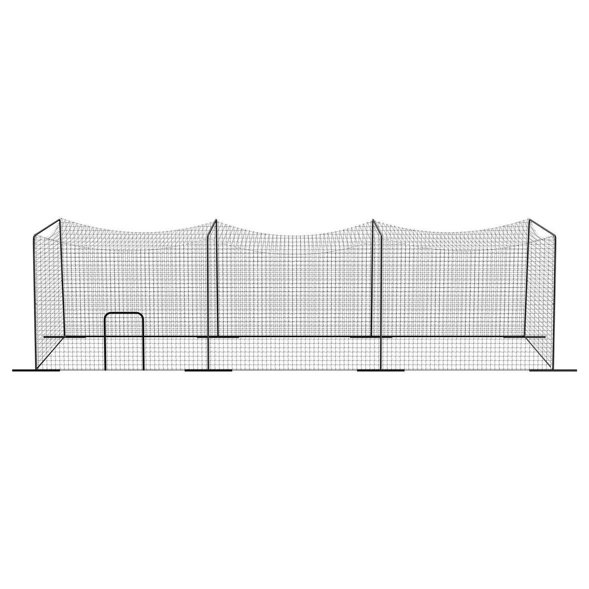 Baseball Batting Cage, 39.4 x 12.1 x 10.2 FT Freestanding Portable Batting Cage, Hitting Cages with 45-Ply Knotted HDPE & Long Positioning Ropes, Battings Cages Netting for Indoor Outdoor