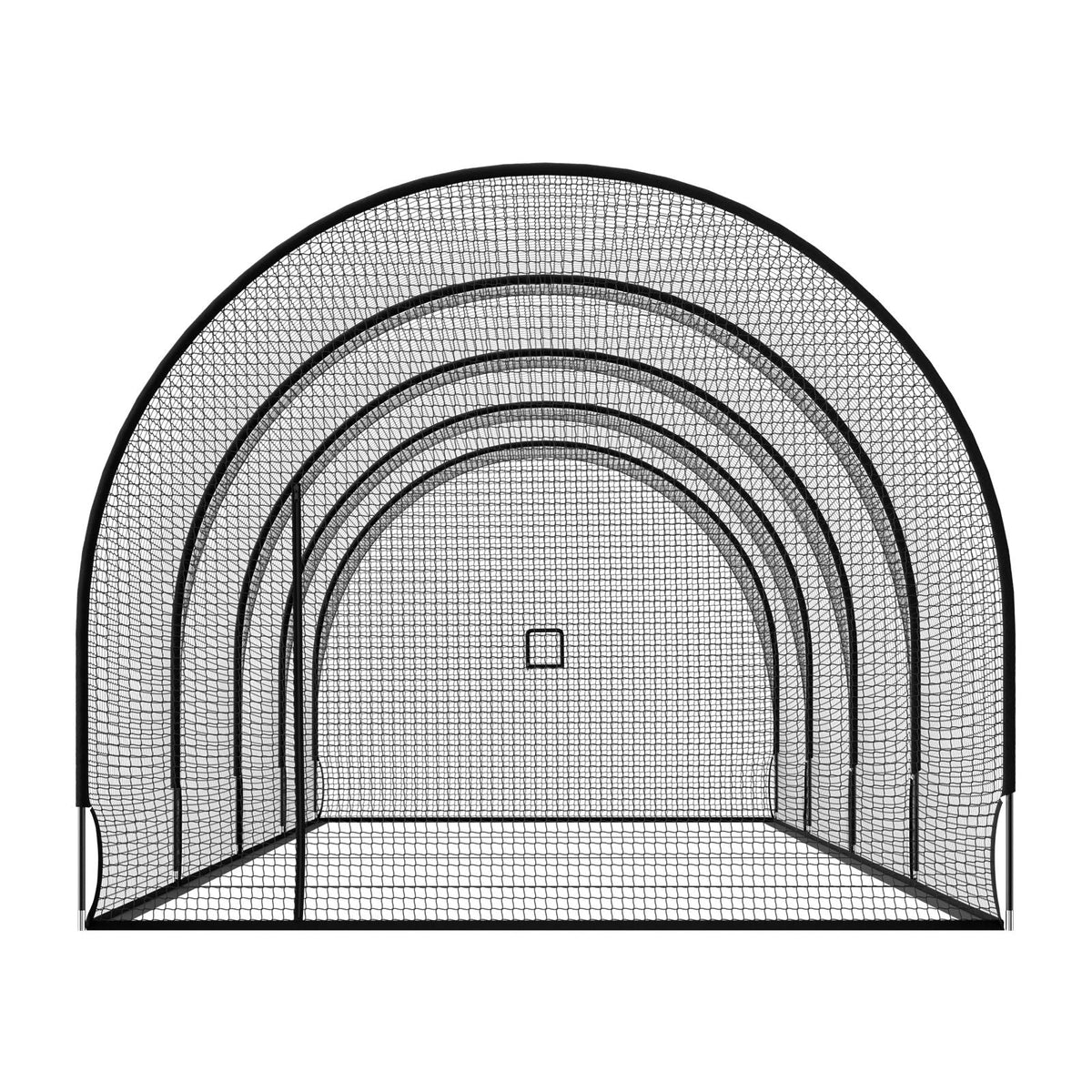 Baseball Batting Cage, 40.0 x 12.1 x 10.0 FT Freestanding Portable Batting Cage, Hitting Cages with 4-Ply Knotless Polyester & Pitching Machine Opening, Battings Cages Netting for Indoor Outdoor