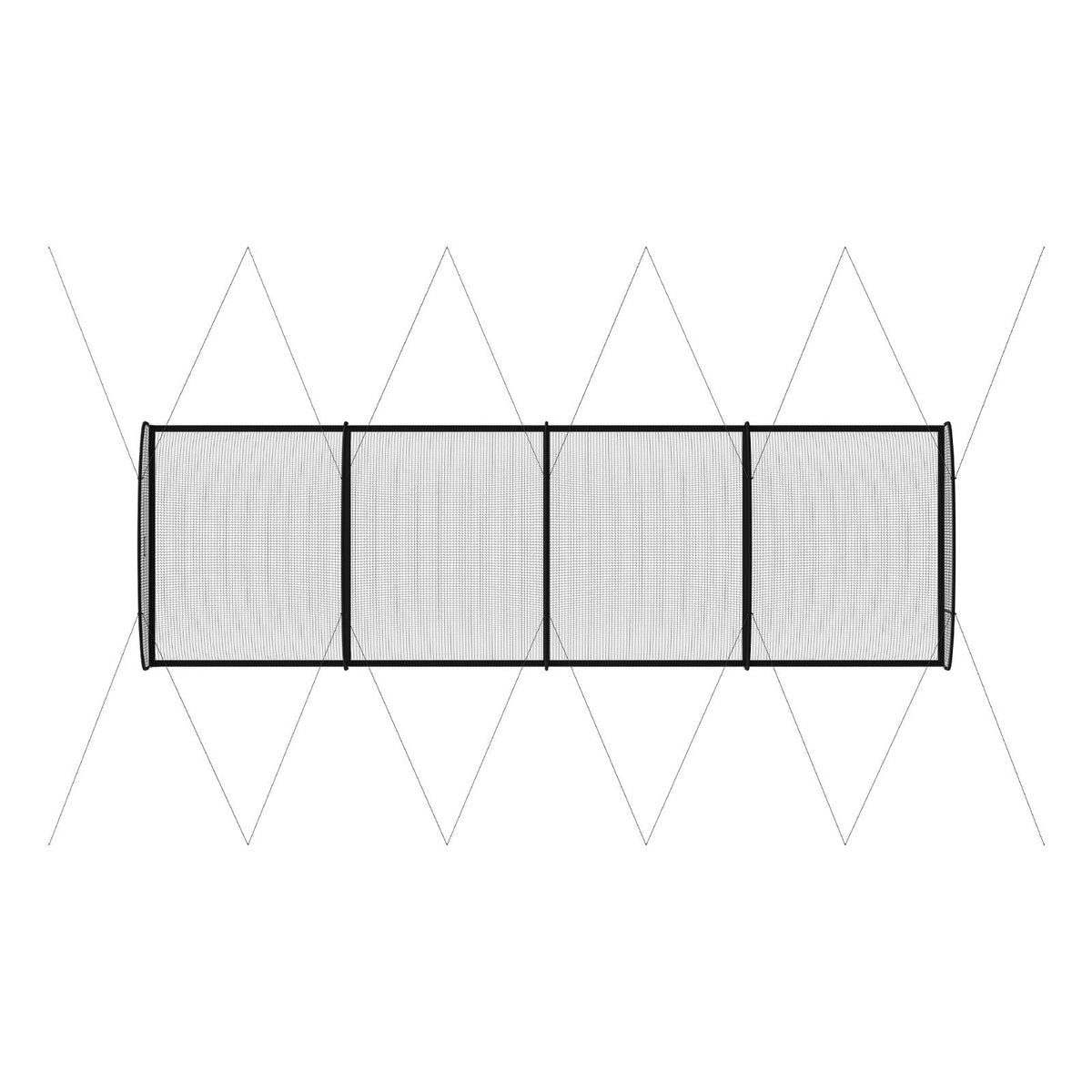 Baseball Batting Cage, 40.0 x 12.1 x 10.0 FT Freestanding Portable Batting Cage, Hitting Cages with 4-Ply Knotless Polyester & Pitching Machine Opening, Battings Cages Netting for Indoor Outdoor