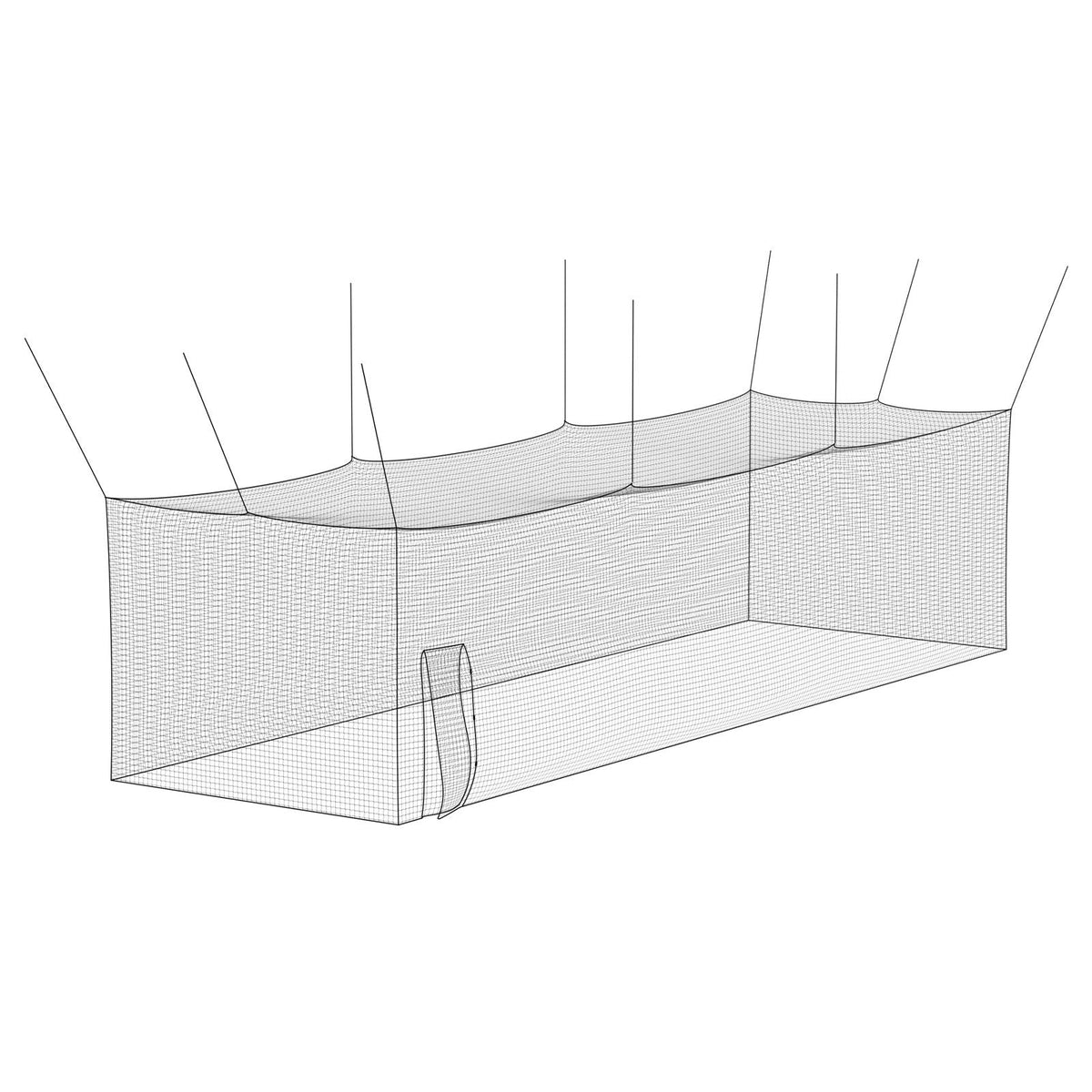 Baseball Batting Cage, 41.7 x 12.8 x 10.1 FT Freestanding Portable Batting Cage, Hitting Cages with 30-Ply Knotted HDPE & Carabiner Hooks, Battings Cages Netting for Indoor, Outdoor (NET ONLY)