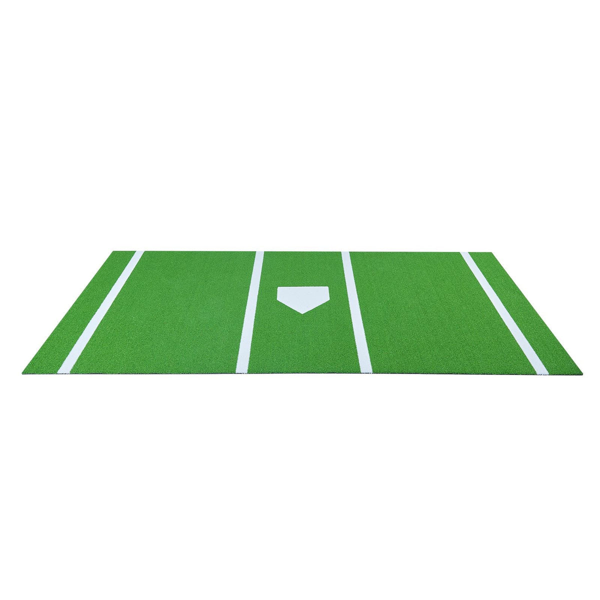Baseball Hitting Mat, 12x6 ft Batting Cage Mat, Batters Box Turf Mats, Softball Batting Practice Equipment with Home Plate and Anti Fade Turf, Portable Training Aid for Indoor Outdoor, Green