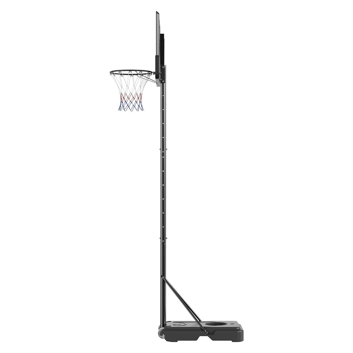 Basketball Hoop, 4-10 ft Adjustable Height Portable Backboard System, 44 inch Basketball Hoop & Goal, Kids & Adults Basketball Set with Wheels, Stand, and Fillable Base, for Outdoor/Indoor