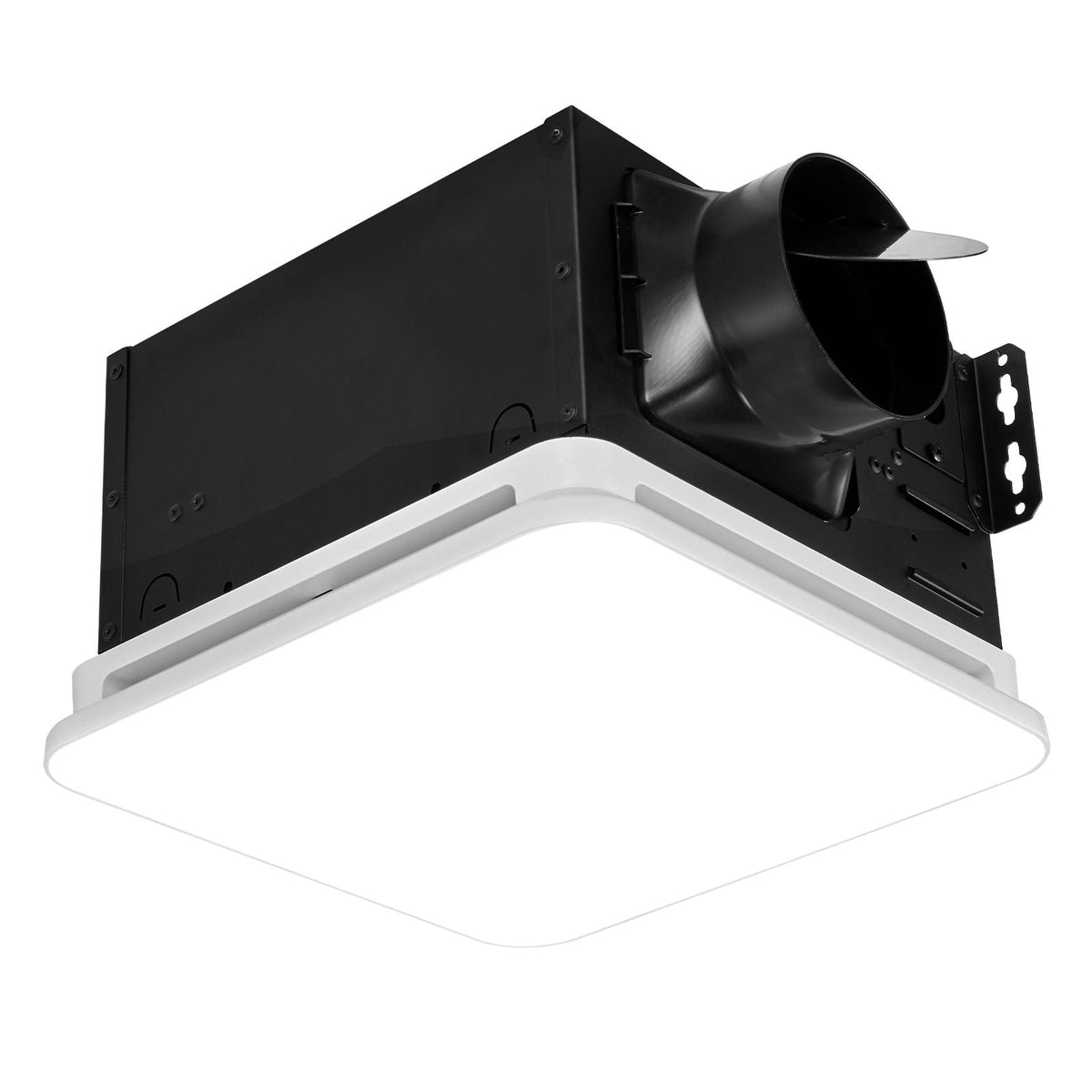 Bathroom Exhaust Fan with LED Light, 80 CFM 4000K Bathroom Vent, 1.5 Sones Low-Noise, Premium Motor Ceiling Fan for Laundry Room, Storage Room, Home Ventilation, White