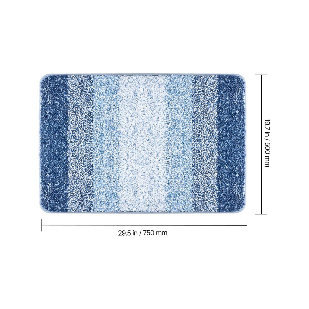 Bathroom Rug 30"x20" Absorbent Soft Bath Mat Machine Washable Quick Dry Non-Slip