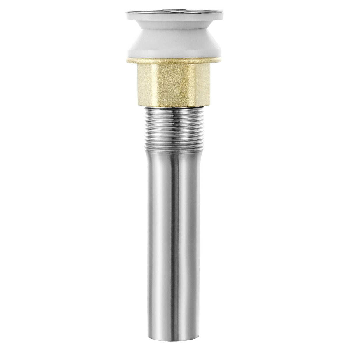 Bathroom Sink Drain Without Overflow, Brass and 304 Stainless Steel Pop Up Drains, Anti-Clogging Vessel Drain Strainer, All Metal Hair Catcher Drains Stopper, for Sinks Without Overflow Holes
