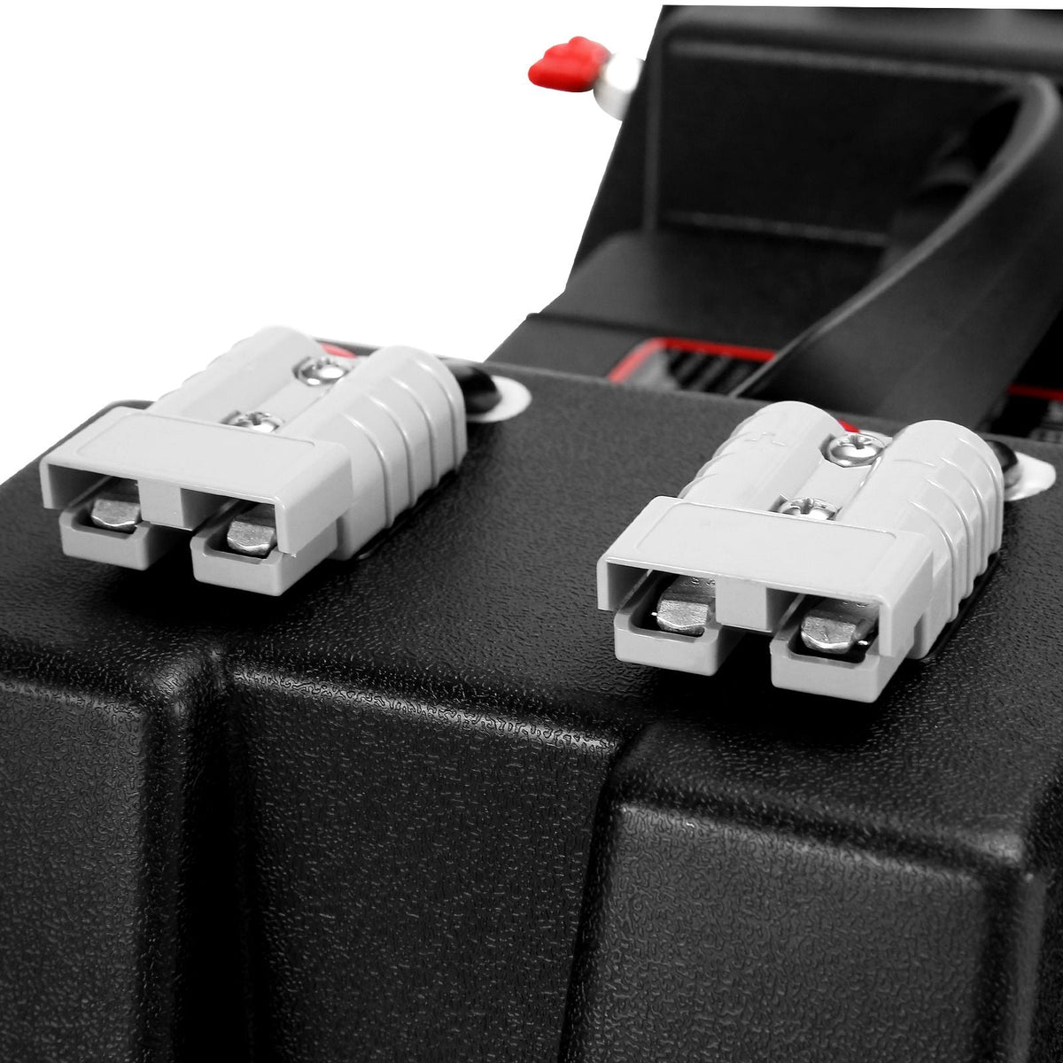 Battery Box, Group 24/31 Trolling Motor Battery Box, 12V/24V Marine Batteries Case with PP Shell and Dual Straps, Smart Batteries Case, Suitable for Trolling Motor, Marine,RV & Solar Panel